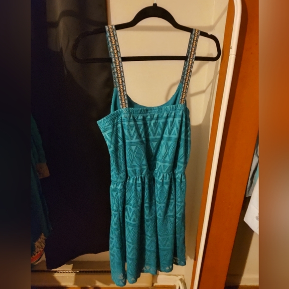 Trixxi Teal Dress - Picture 3 of 4